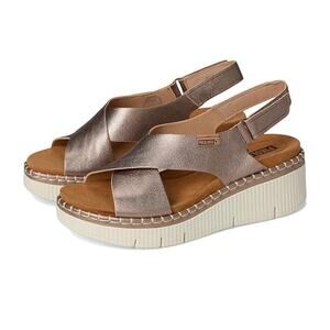 Pikolinos Gomera W0K Rose Gold Leather Strap Sandals 39
